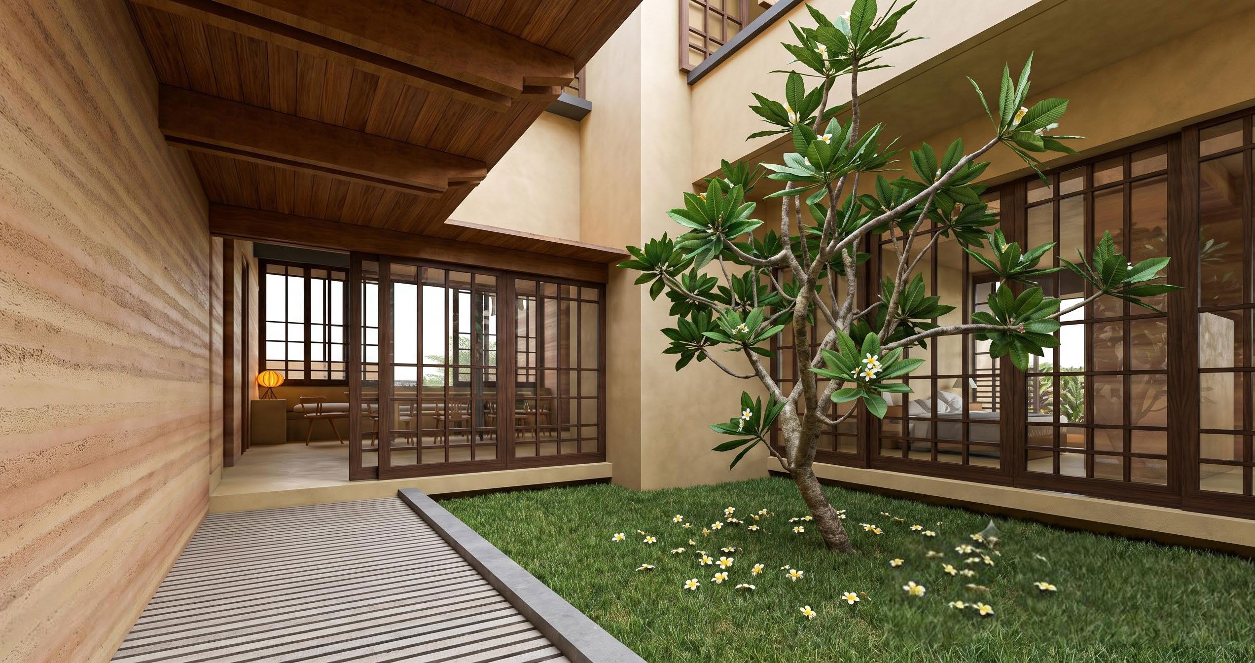 Entrance courtyard